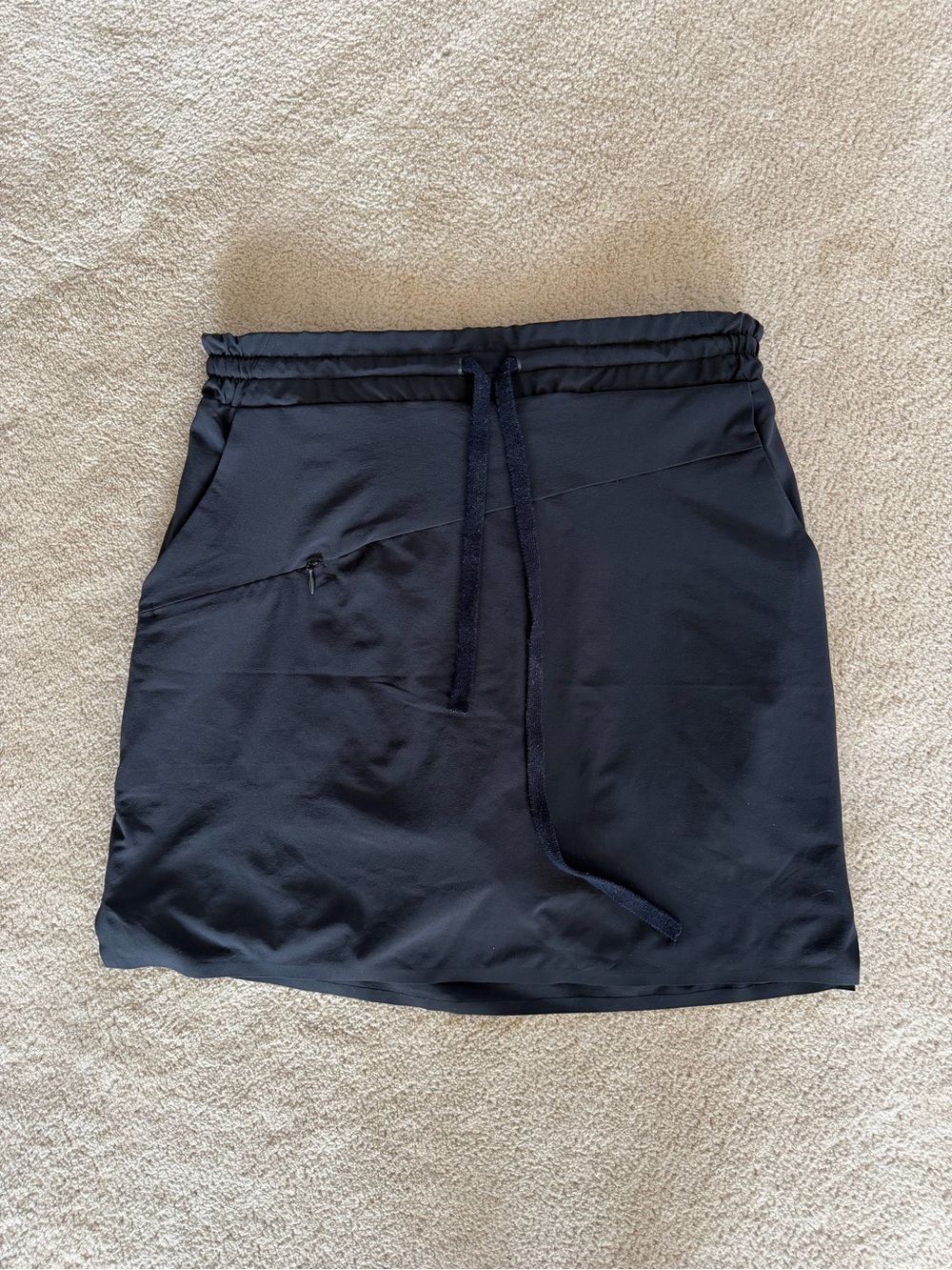 INDYEVA Black Drawstring Mini Skirt